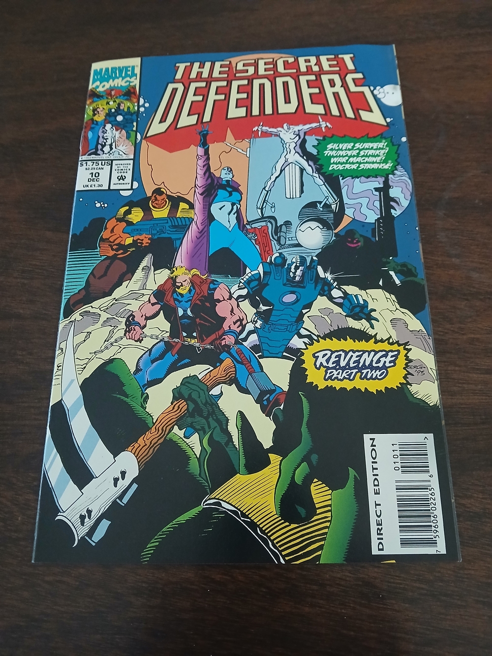1993 Marvel The Secret Defenders Comic Book - Blue/Red Cover